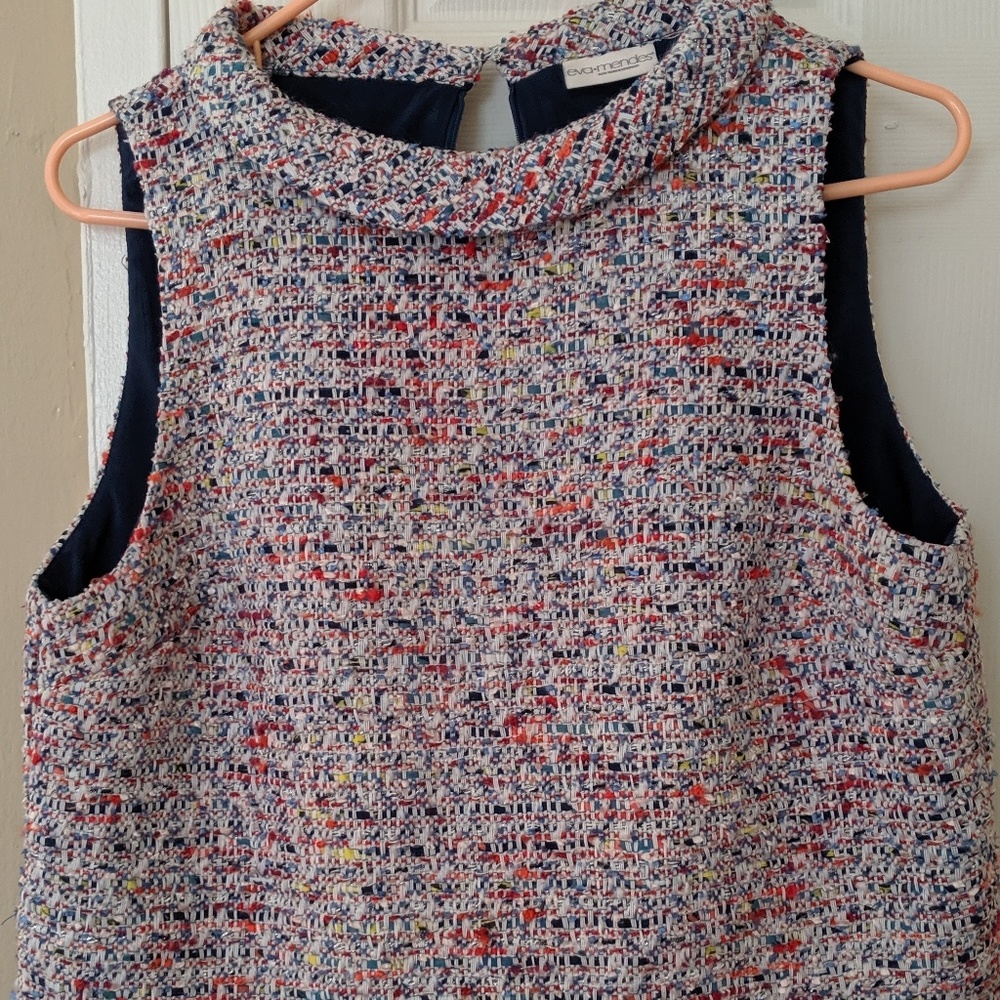 Multi colored formal crop top